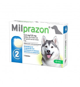 Milprazon Grote Hond - 12.5 mg / 125 mg 2 tab