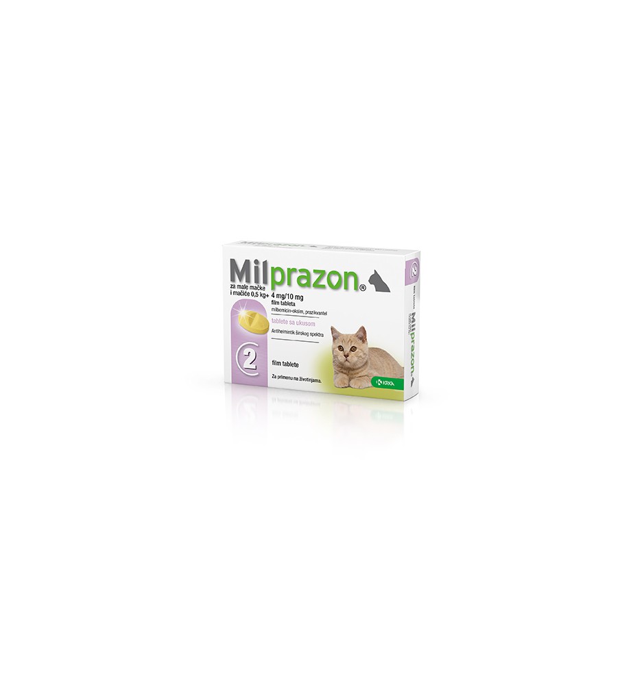 Milprazon Kleine Kat / Kitten - 4 mg / 10 mg 2 tab