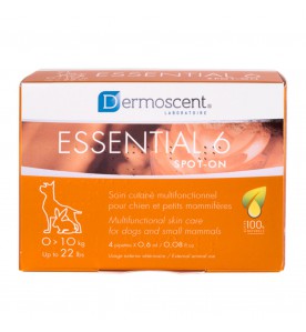 Dermoscent Essential 6 Spot-on - 4 pipetten - 0 t/m 10 kg