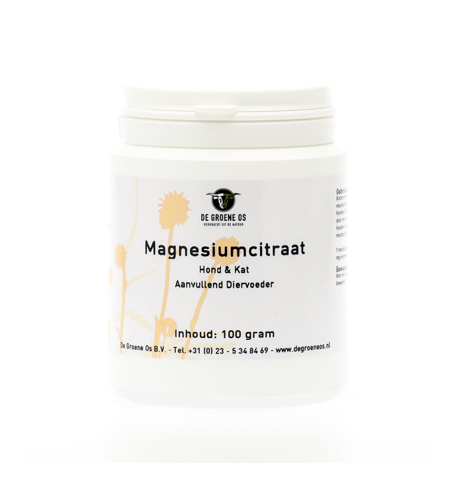 De Groene Os Magnesiumcitraat - 100 gram