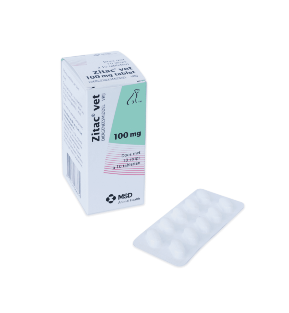 Zitac Vet 100 mg - 100 tabletten