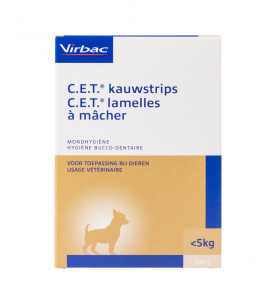 C.E.T. Kauwstrips hond (- 5 kg) - 200 gram