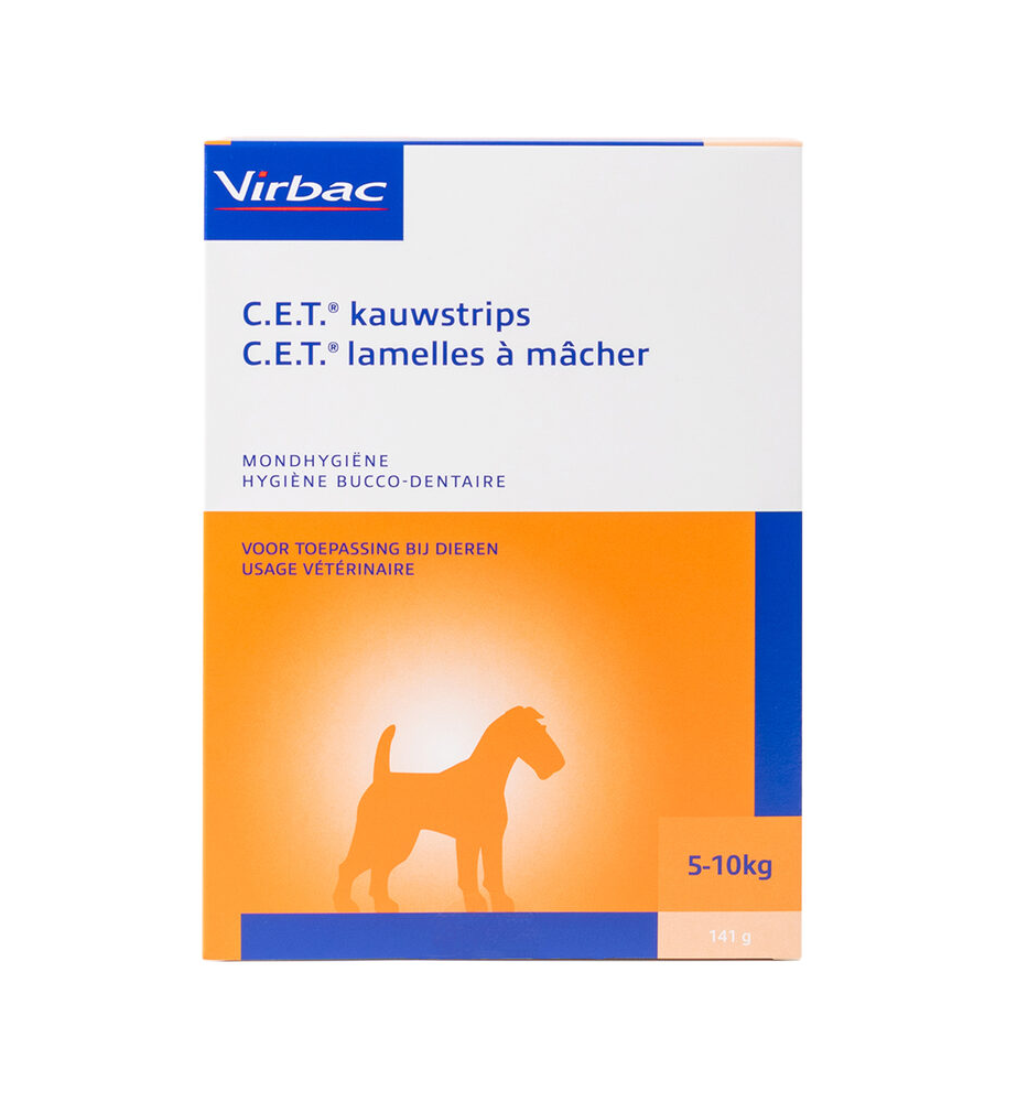 C.E.T. Kauwstrips hond (- 10 kg) - 141 gram