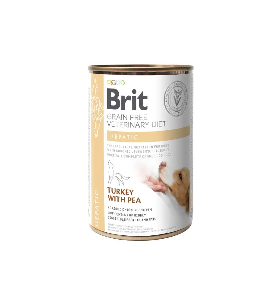 Brit Grain Free Veterinary Diet Hepatic Blik - 6 x 400 gram