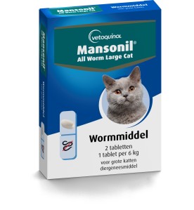 Mansonil All Worm Large Cat - 2 Tabletten