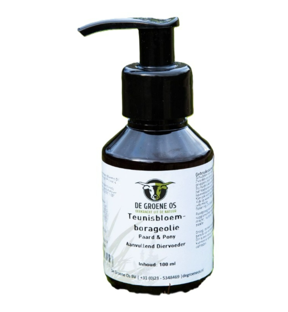 De Groene Os Teunisbloem-borageolie Paard & Pony - 100 ml