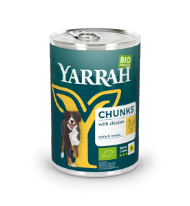 Yarrah Biologisch Hondenvoer met Chunks met Kip 405 gram