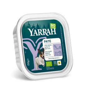 Yarrah Biologisch Hondenvoer Paté met Kip & Kalkoen - 12 x 150 gram