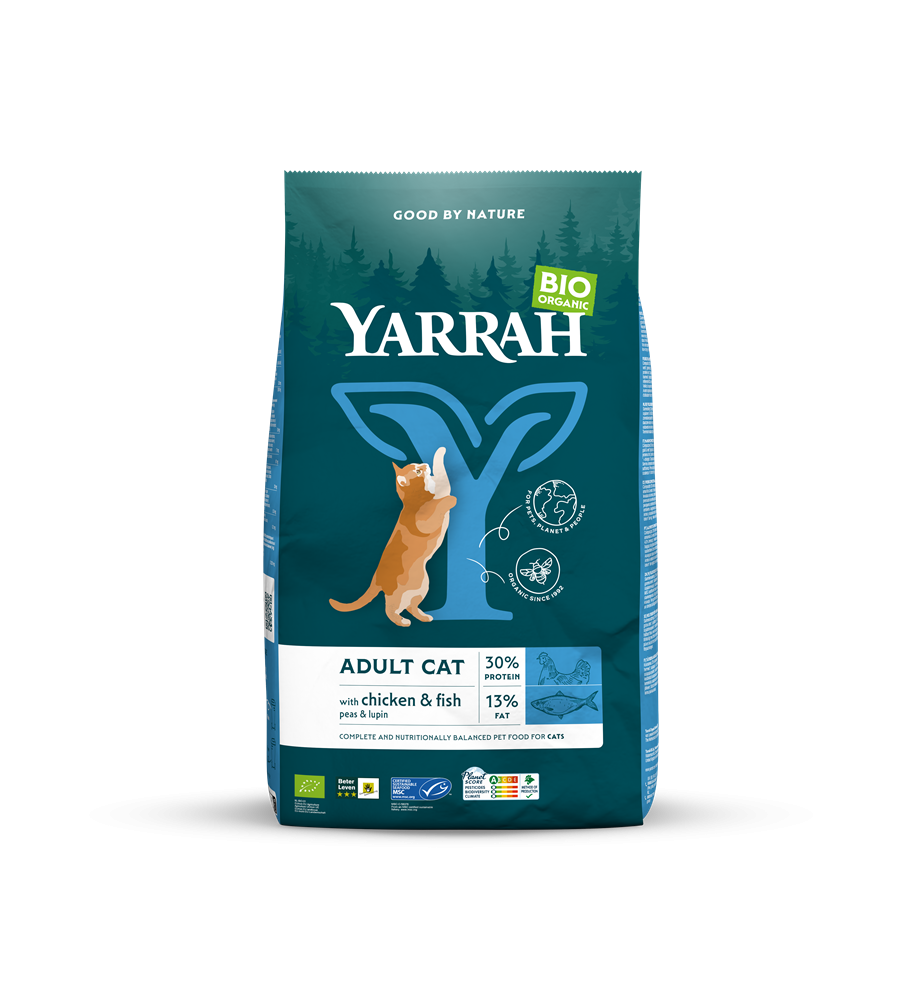 Yarrah Biologisch Adult Kattenvoer met Vis