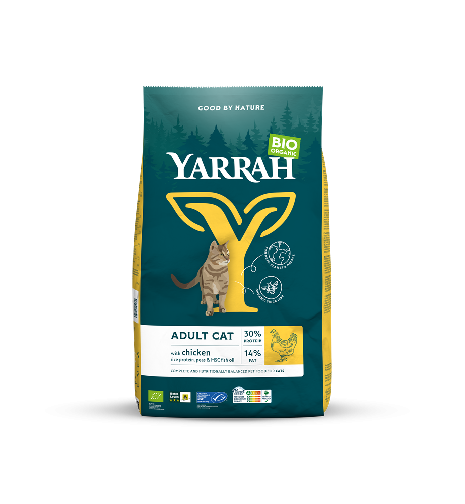 Yarrah Biologisch Adult Kattenvoer met Kip