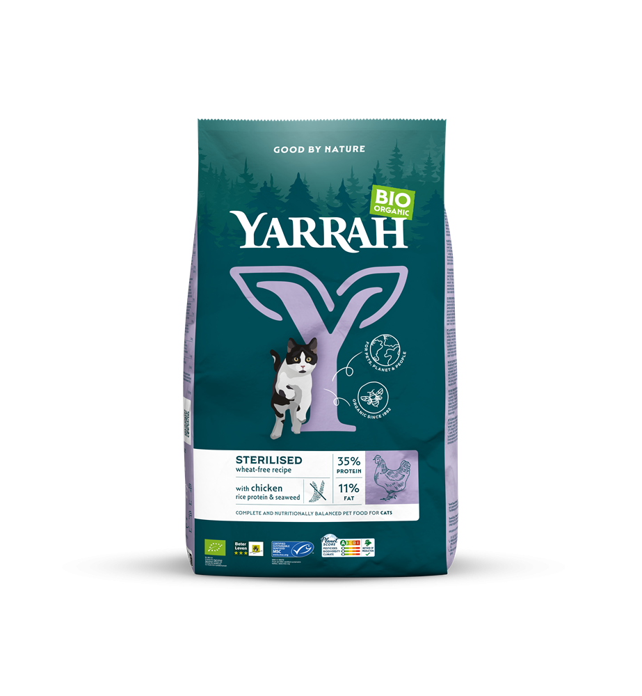 Yarrah Biologisch Grain-Free (Granenvrij) Gesteriliseerde / Gecastreerde Katten