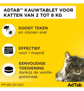 AdTab Kat (2.0 t/m 8.0 kg) - 3 tabletten