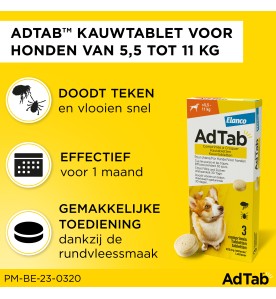 AdTab Hond (5.5 t/m 11 kg) - 3 tabletten