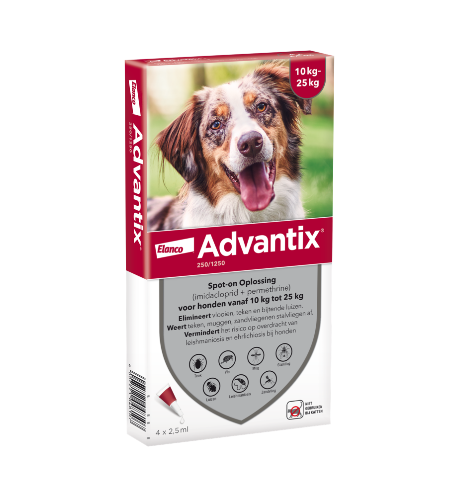 Advantix 10 t/m 25 kg - 250/1250 - 4 pip