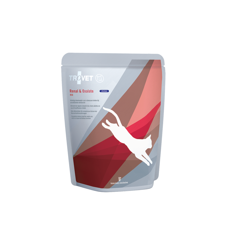 Trovet Renal & Oxalate RID Chicken Pouch 24 x 85 gram